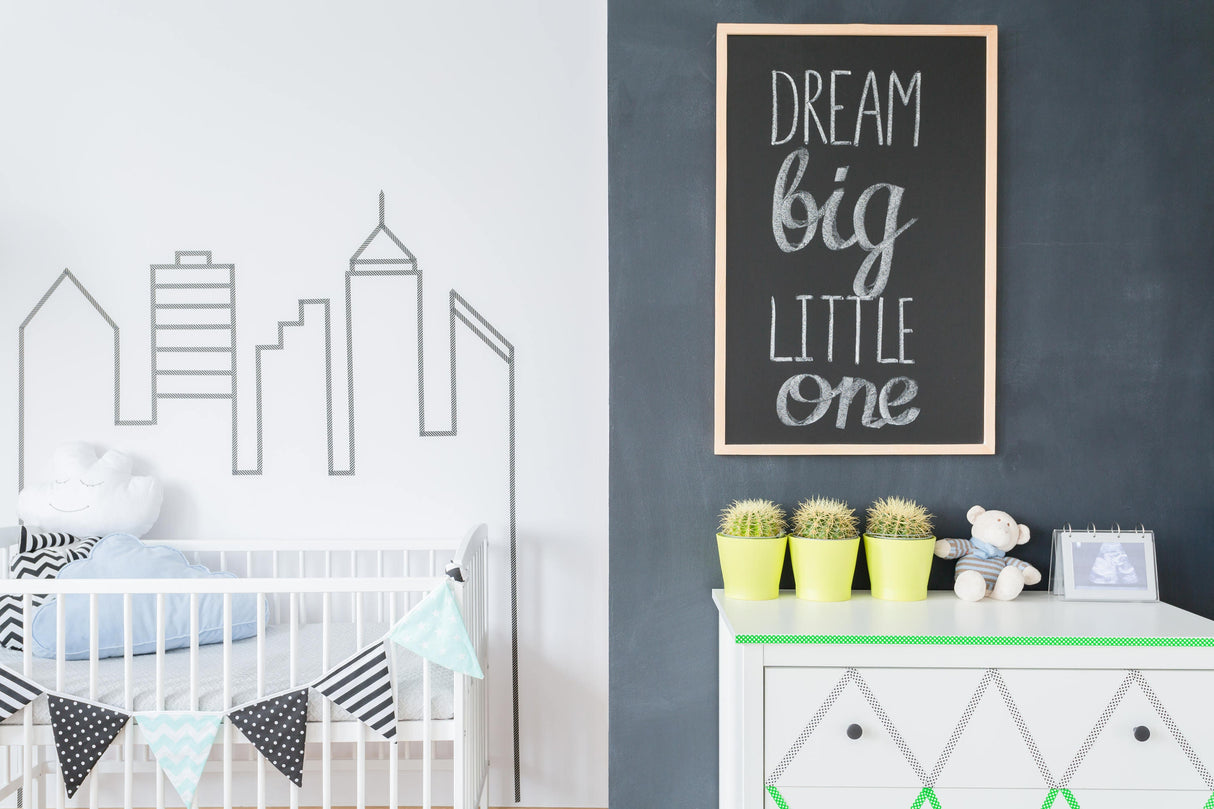 Chalkboard Wall Diy Black Kitchen Sticker - Reusable Write On Vinyl Decal