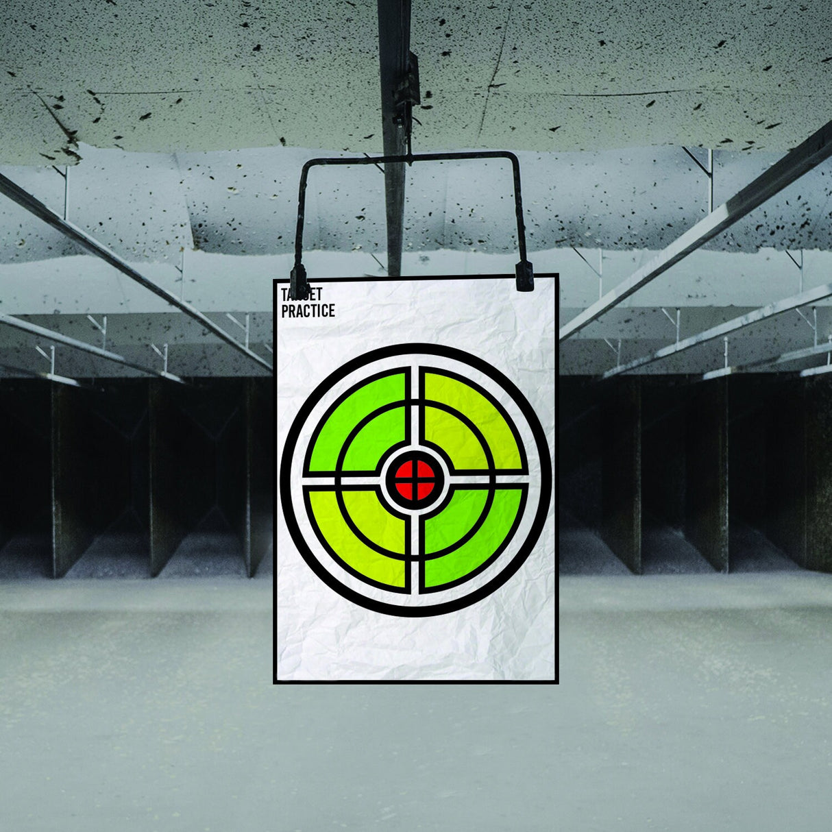 Range Shooting Targets Practice For Gun Rifle Pistol Airsoft Handgun - Large Outdoor Circle Paper Shoot Set