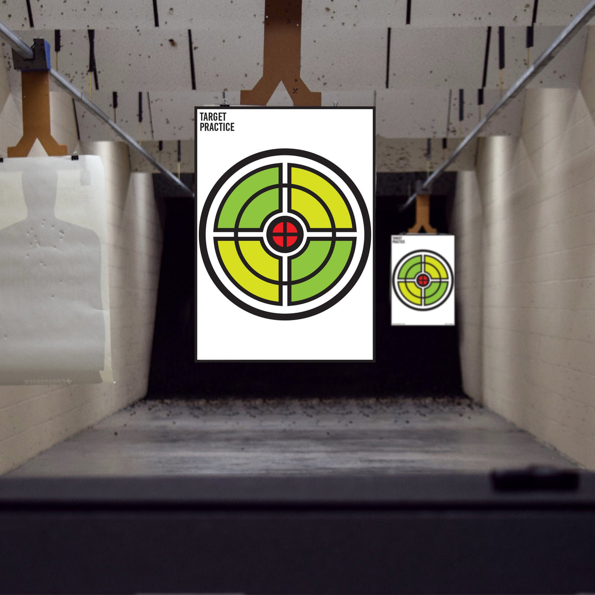 Range Shooting Targets Practice For Gun Rifle Pistol Airsoft Handgun - Large Outdoor Circle Paper Shoot Set