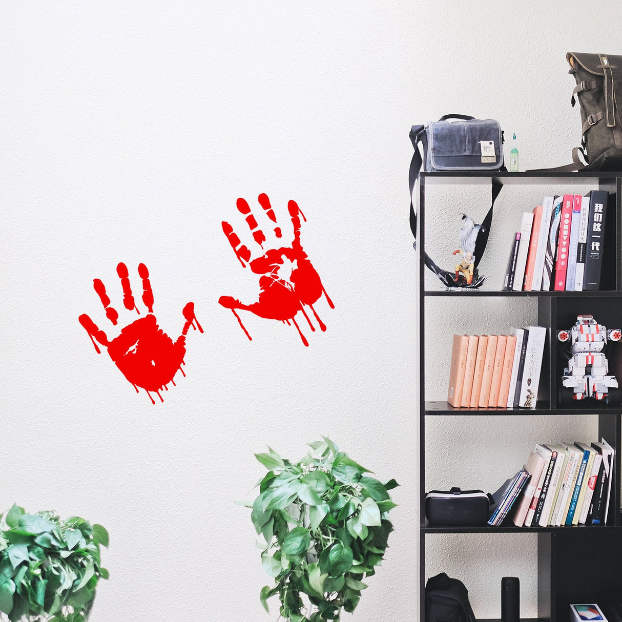 50%OFF - 8" Bloody Hands Decal - Red Vinyl Zombie Blood Sticker Decor