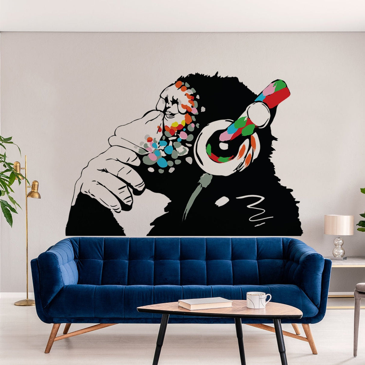Banksy Wall Art Monkey Sticker Decal
