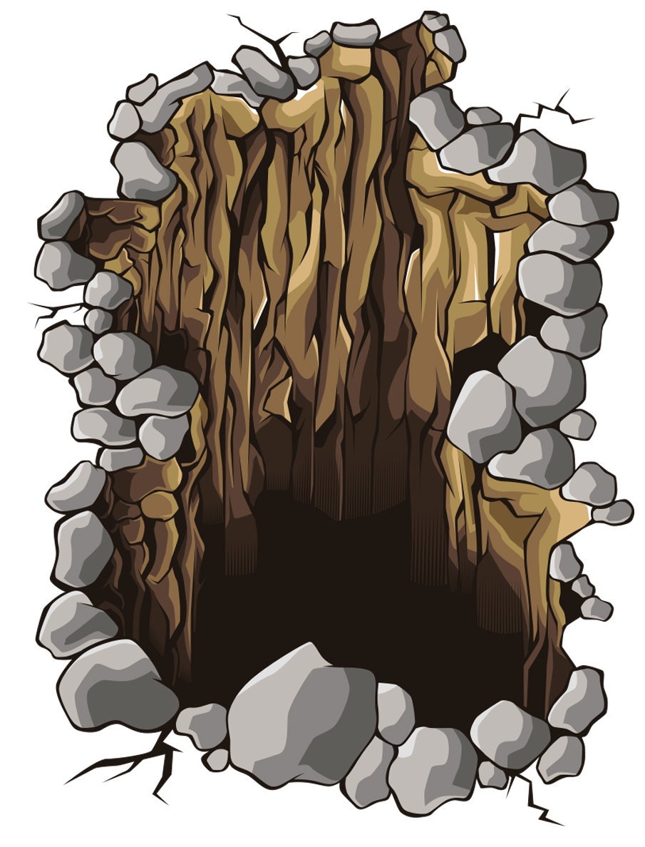 3d Floor Decal - Large Peel And Stick Portal Flooring Vinyl Sticker Decor For Kid Living Room