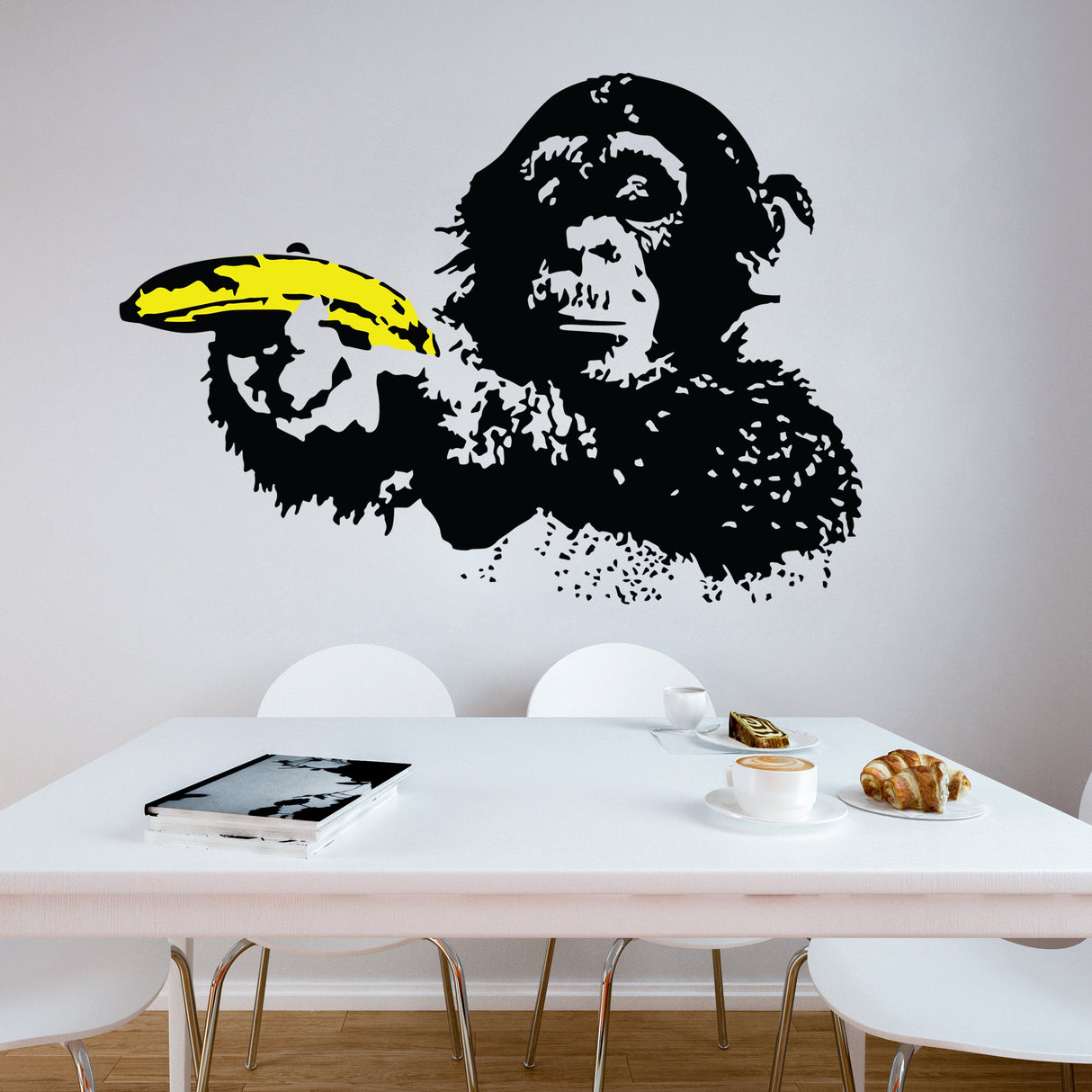 Banksy Monkey Wall Sticker - Bansky Art Vinyl Decal