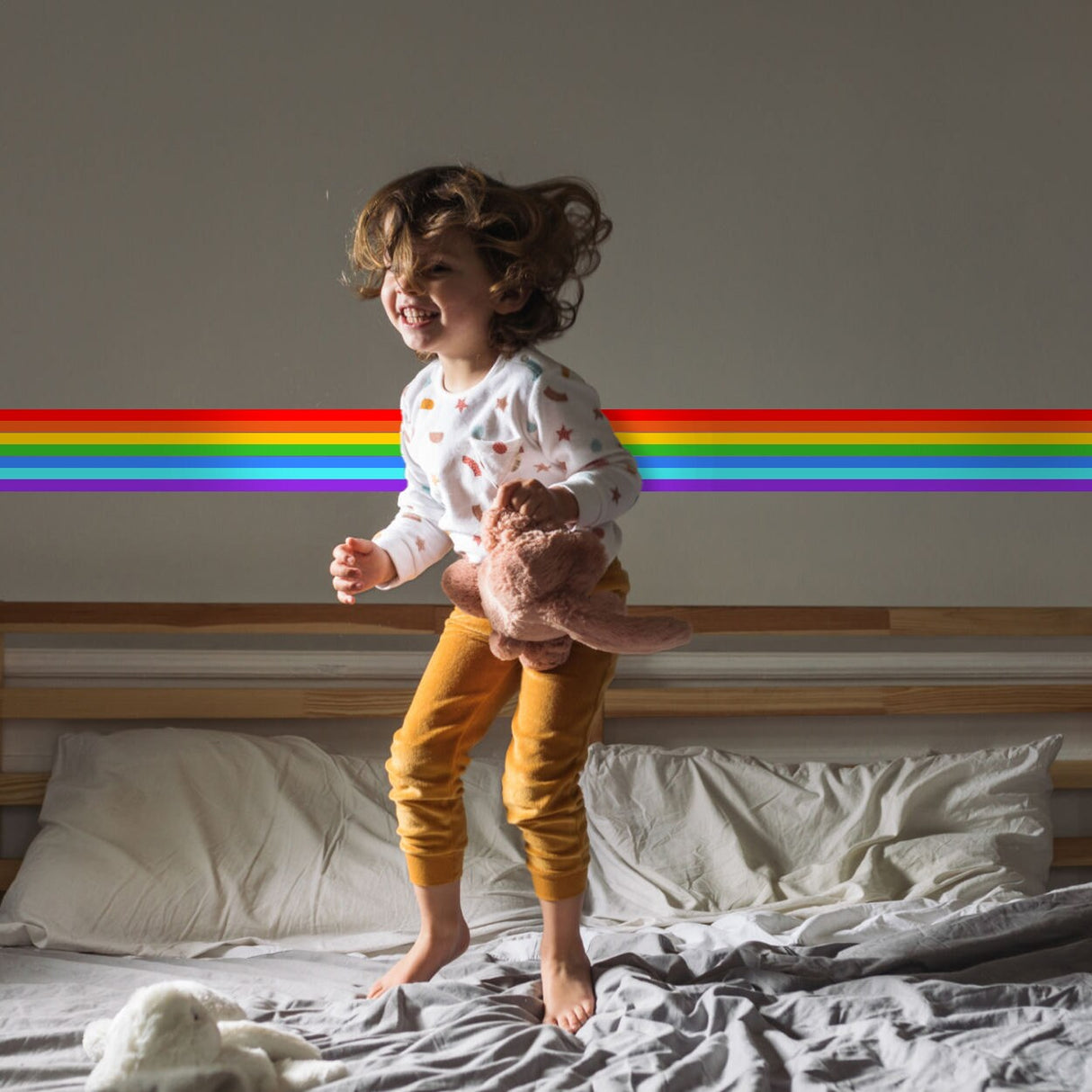 Rainbow Border Sticker - Ranbows Theme Stick Stripe Tape Decor