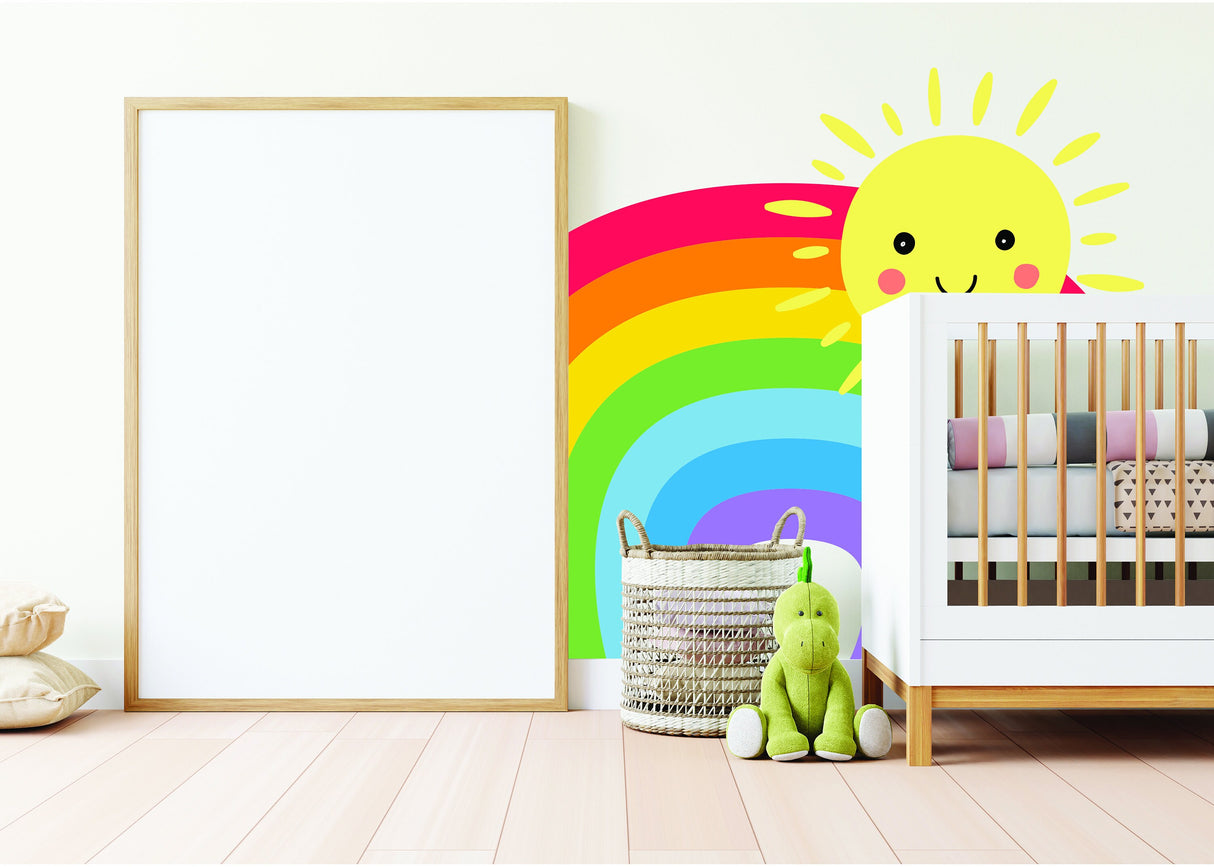 Rainbow Wall Sticker - Nursery Baby Room Decoration Colorful Vinyl Decal