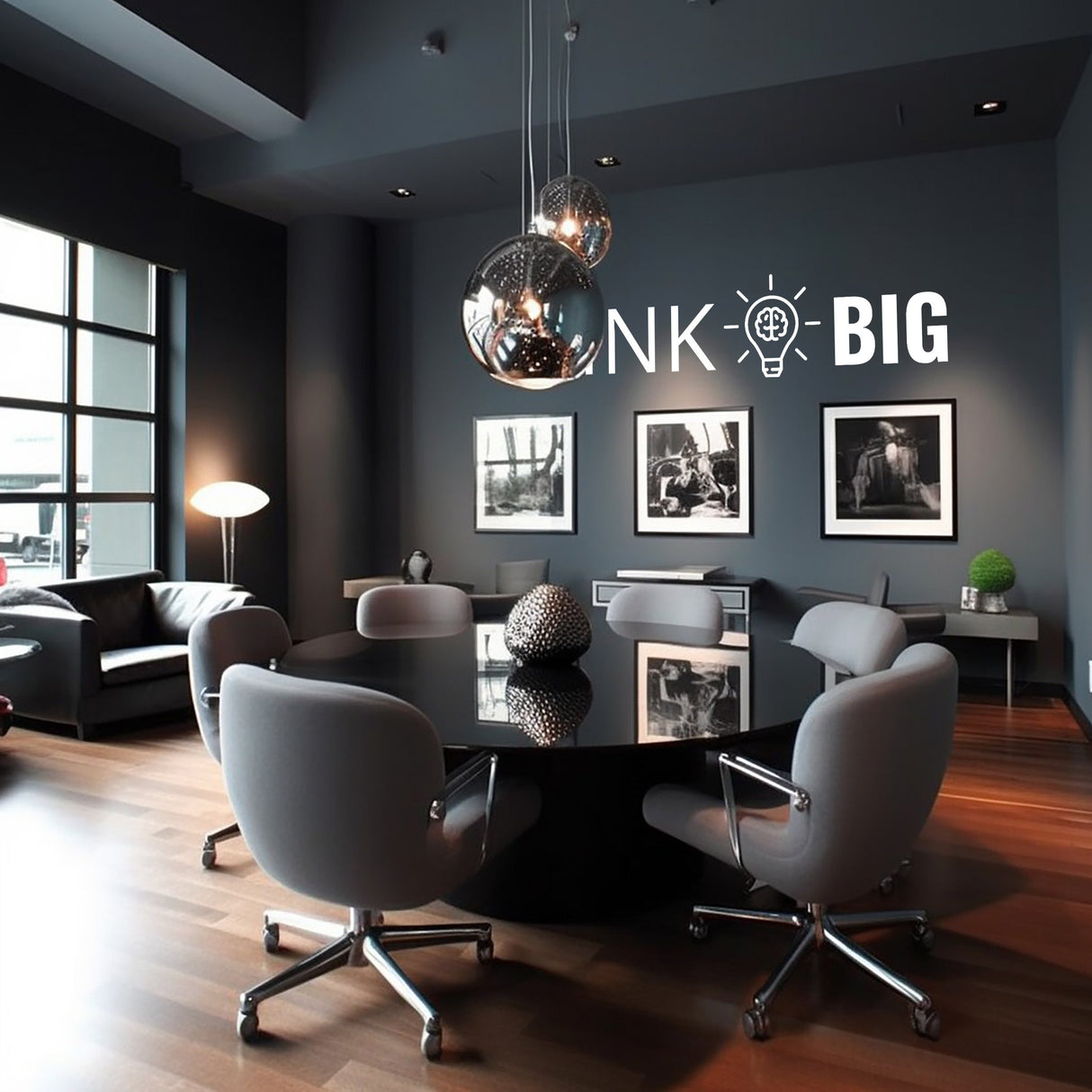 Thing Big Wall Art Sticker for Office Success - Thinking Smart Inspirational & Motivational Conference Room Decor Decal