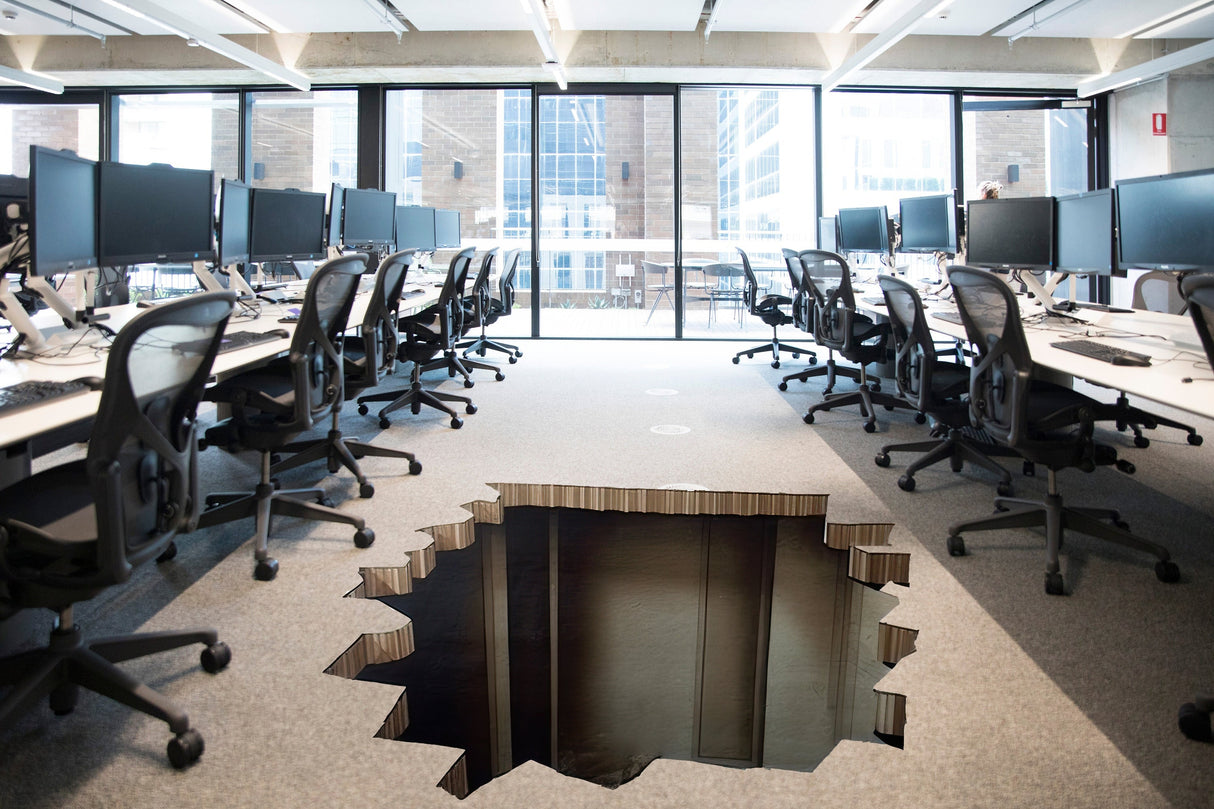 Captivating 3D Illusion Hole Floor Sticker