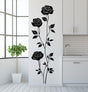 Three-rose wall decal sticker in a modern kitchen, elegant floral design perfect for decor enhancement.