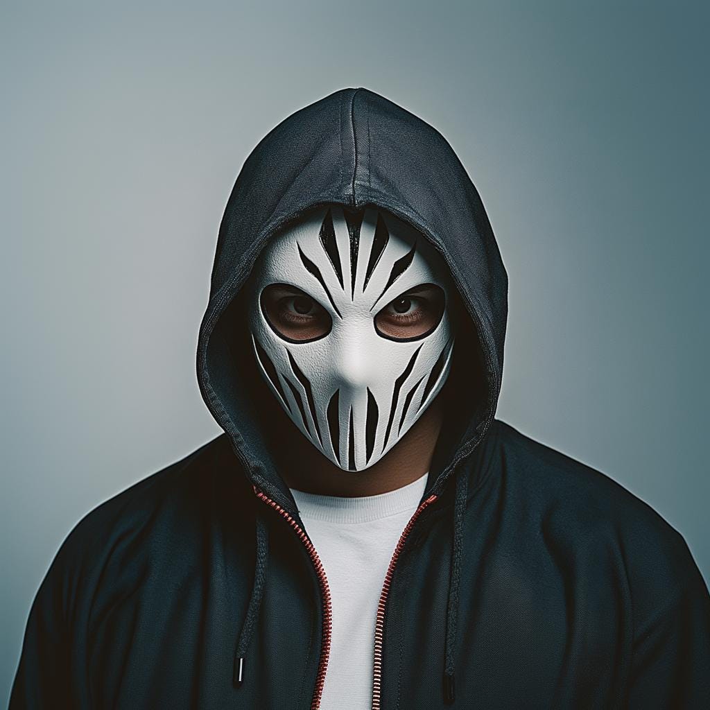3D Printed Skull Assassin Mask | Tactical Villain Horror Cosplay Mask | Cyberpunk Warrior Halloween Stealth Mask