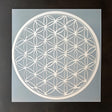 Flower of Life stencil design showcasing intricate sacred geometry for DIY home decor and wall art projects.