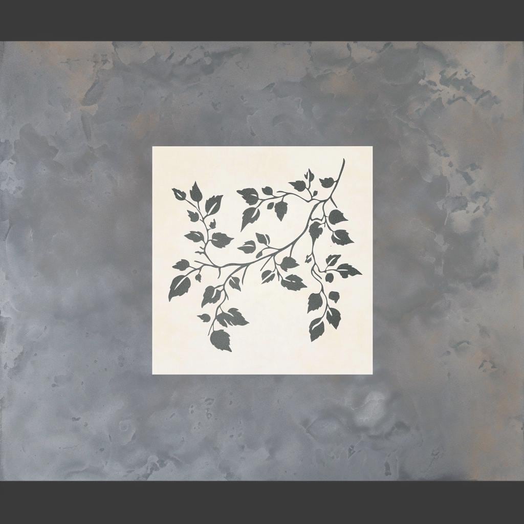 Vine Stencil | 3D Printed Floral Stencil | Reusable Wall Painting Stencil