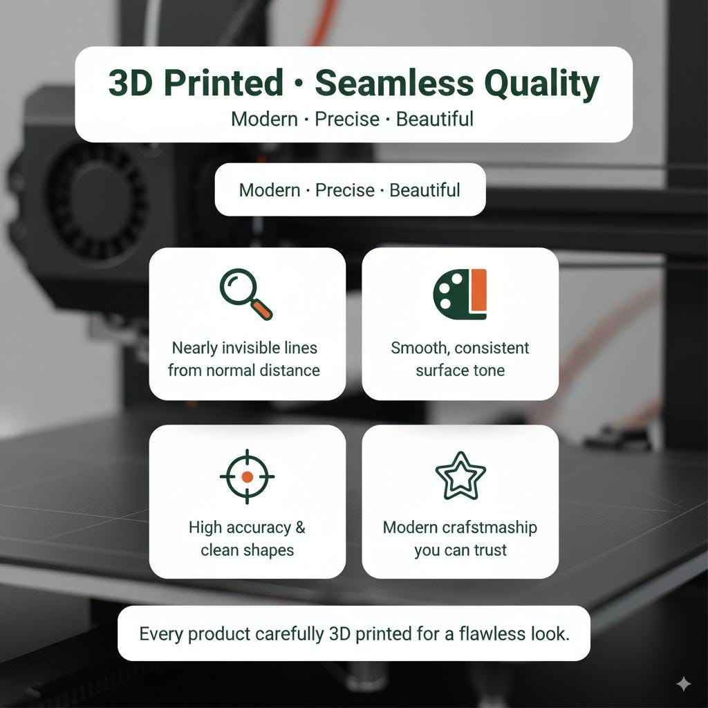 3D Printed Rectangular Vase | Modern Ribbed Tall Vase | Minimalist PLA Plastic Vase | Decorative Vase for Dried or Fresh Flowers Unique Gift