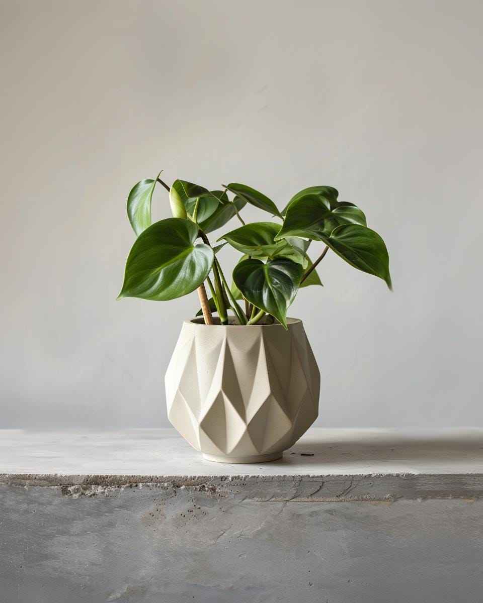 3D Printed Geometric Planter | Modern Faceted Plant Pot | Minimalist Indoor Planter | Unique Home Decor | Gift for Plant Lovers