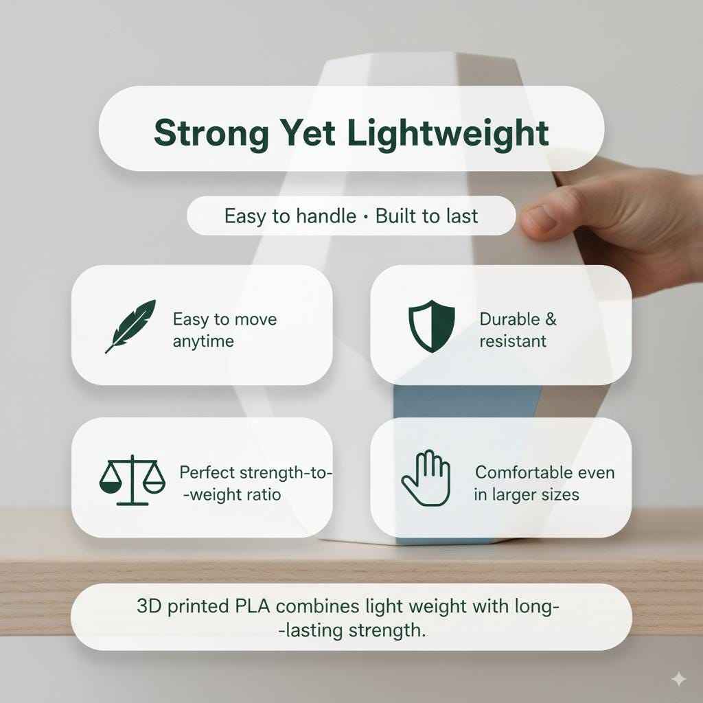 3D Printed Shelf for Books | Decorative Geometric Wall Shelf | Modern Floating Shelf for Plants | Minimalist Home Accent | Unique Wall Decor