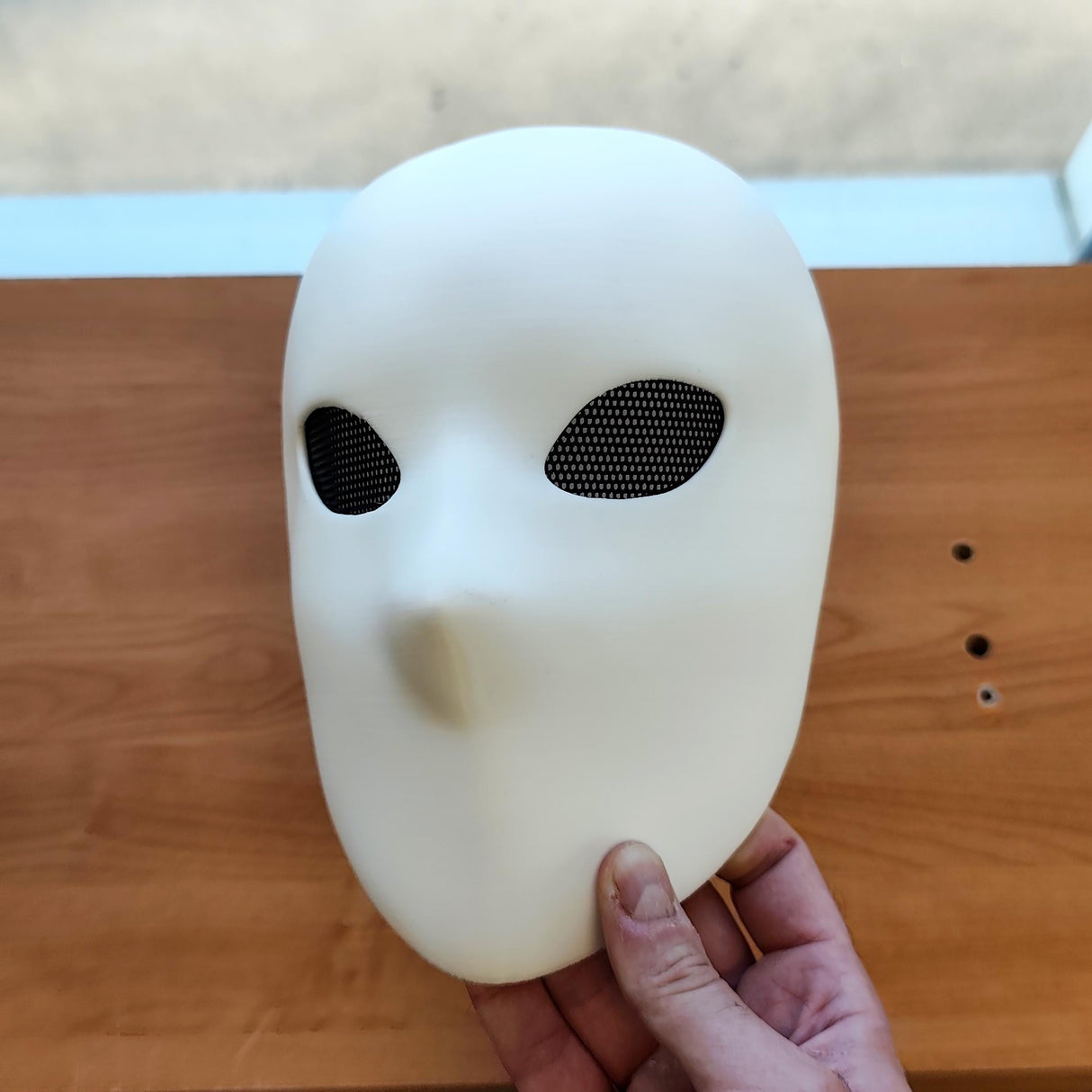Phantom Mask | Minimalist Faceless Mask | 3D Printed Creepy Halloween Mask