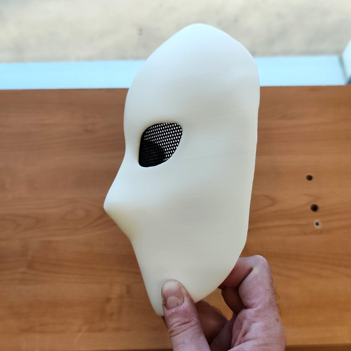 Phantom Mask | Minimalist Faceless Mask | 3D Printed Creepy Halloween Mask