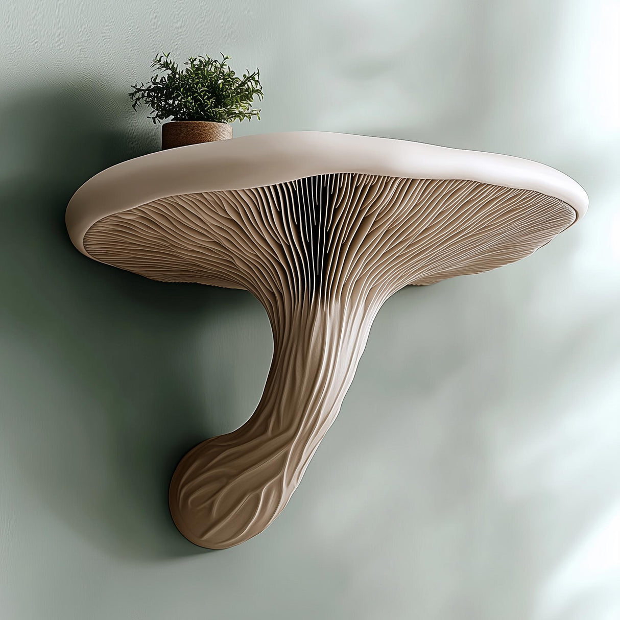 3D Printed Mushroom Shelf | Floating Wall Shelf | Fungi Wall Decor