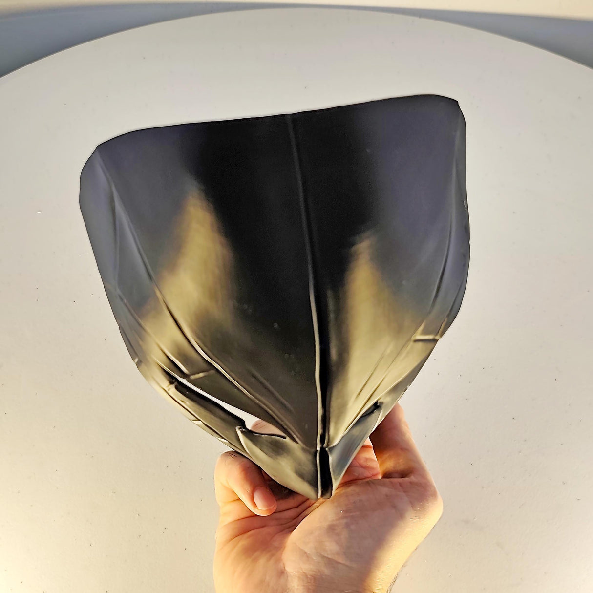 Futuristic Warrior Face Mask | Black 3D Printed Helmet | Cosplay Mask for Men