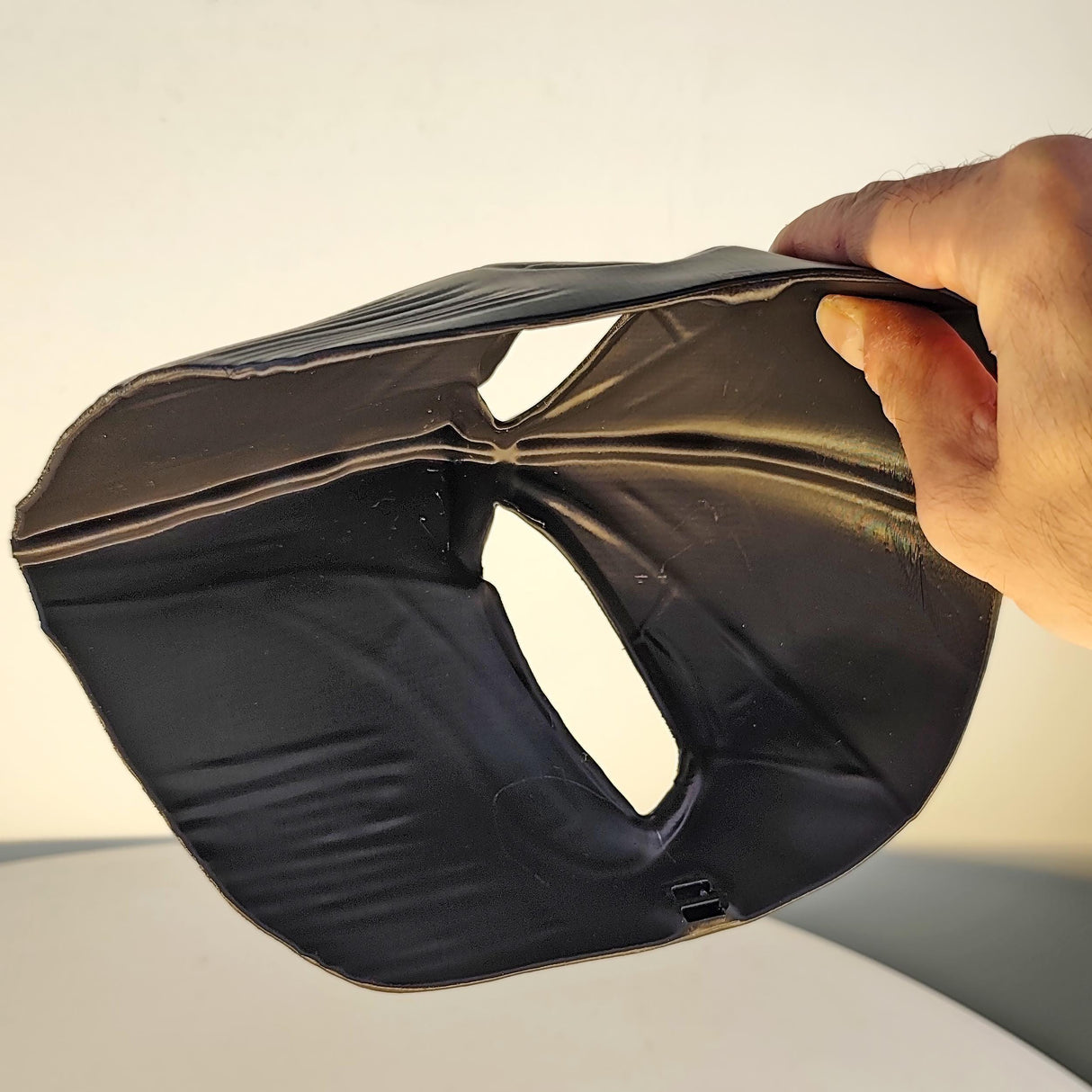 Futuristic Warrior Face Mask | Black 3D Printed Helmet | Cosplay Mask for Men