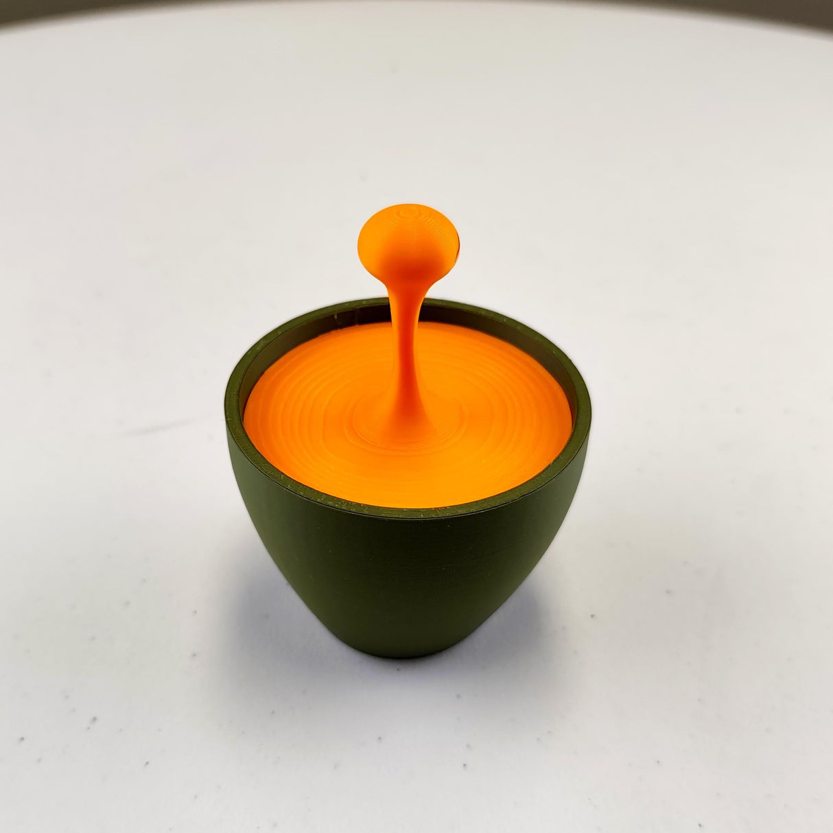 Floating Espresso Macchiato Drop Sculpture | 3D Printed Coffe Cups Art | Unique Coffee Lover Gift | Barista Desk Decor | Modern Cafe Decor