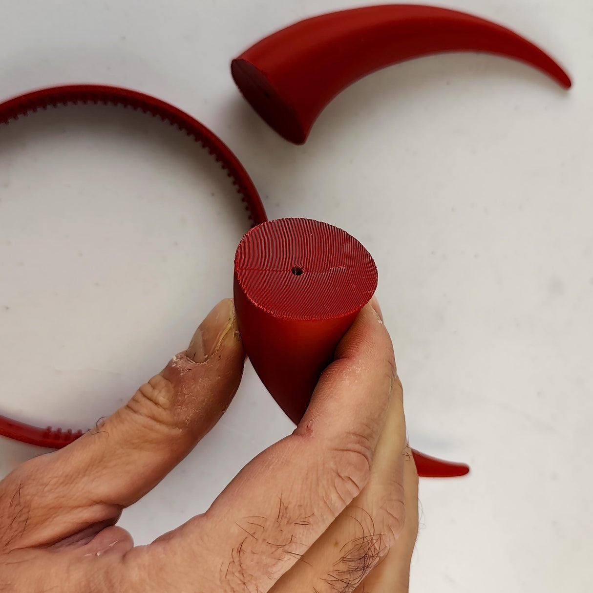 Demon Horns Headpiece | 3D Printed Cosplay Horns | Gothic Costume Accessories | Devil Horns for Halloween | Fantasy LARP Headdress