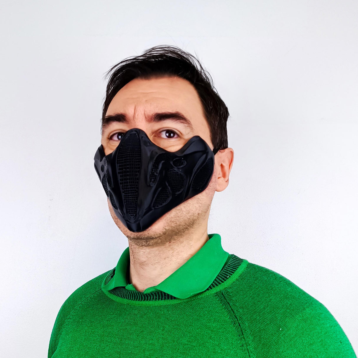 Cyberpunk Mask | Tactical Cosplay Futuristic Warrior Mask | 3D Printed Sci-Fi Face Mask