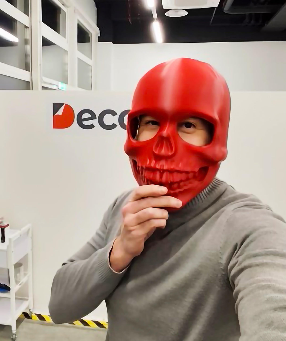 3D Printed Skull Mask | Horror Costume Cosplay Face Mask | Halloween Skeleton Mask | Gothic Face Cover Scary Mask | 3D Print Costume Mask