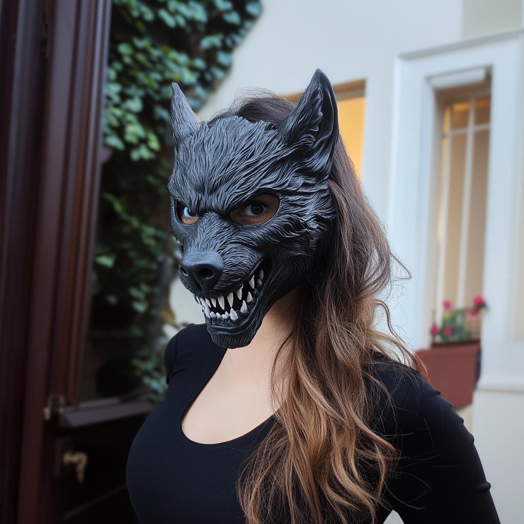 Werewolf Cosplay Mask | 3D Printed Horror Mask | Halloween Costume Mask
