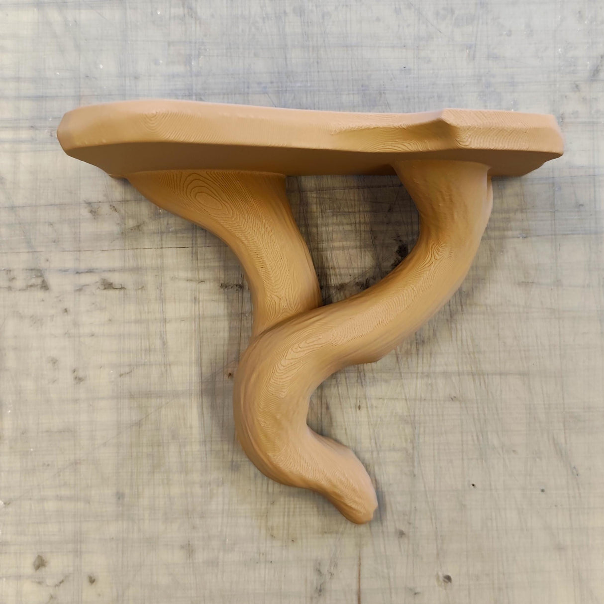 3D Printed Tree Shelf | Floating Wall Shelf with Vine Design | Rustic Plant Stand
