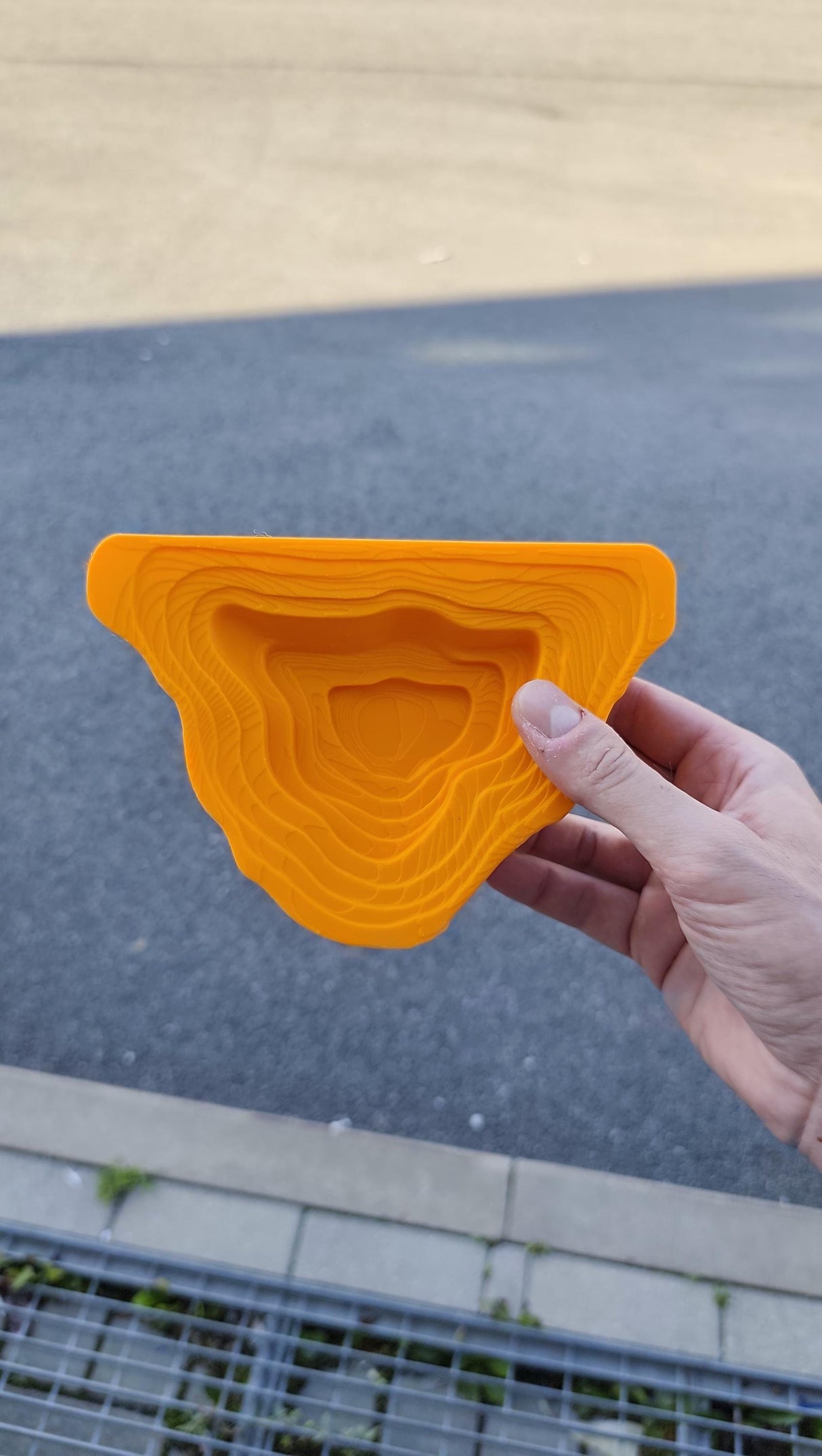 3D Printed Floating Shelf | Geometric Wall Modern Layered Design | Minimalist Home Decor