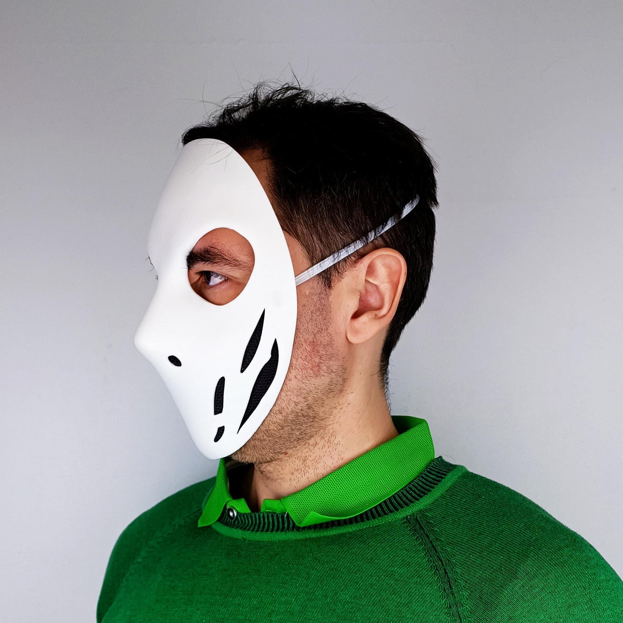 Tactical Skull Stealth Assassin Mask | 3D Printed Horror Villain Cosplay Halloween Costume Mask | Post-Apocalyptic Warrior Airsoft Mask