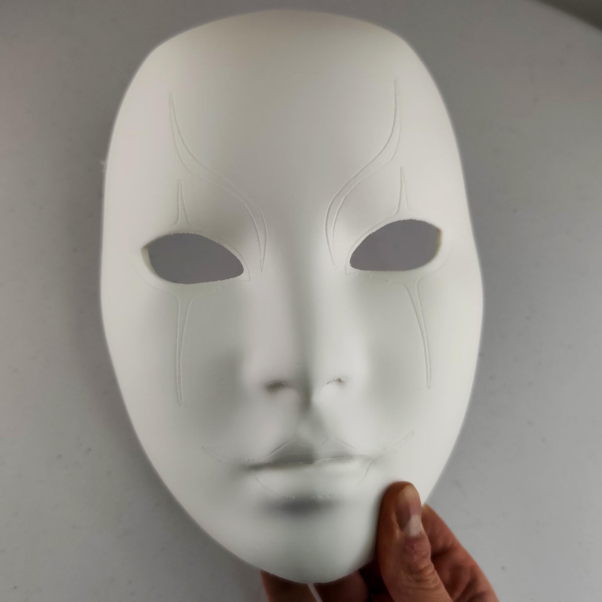 Japanese Ghost Mask | Horror Cosplay Masks | 3D Printed Theater Gothic Phantom Haunting Halloween Face