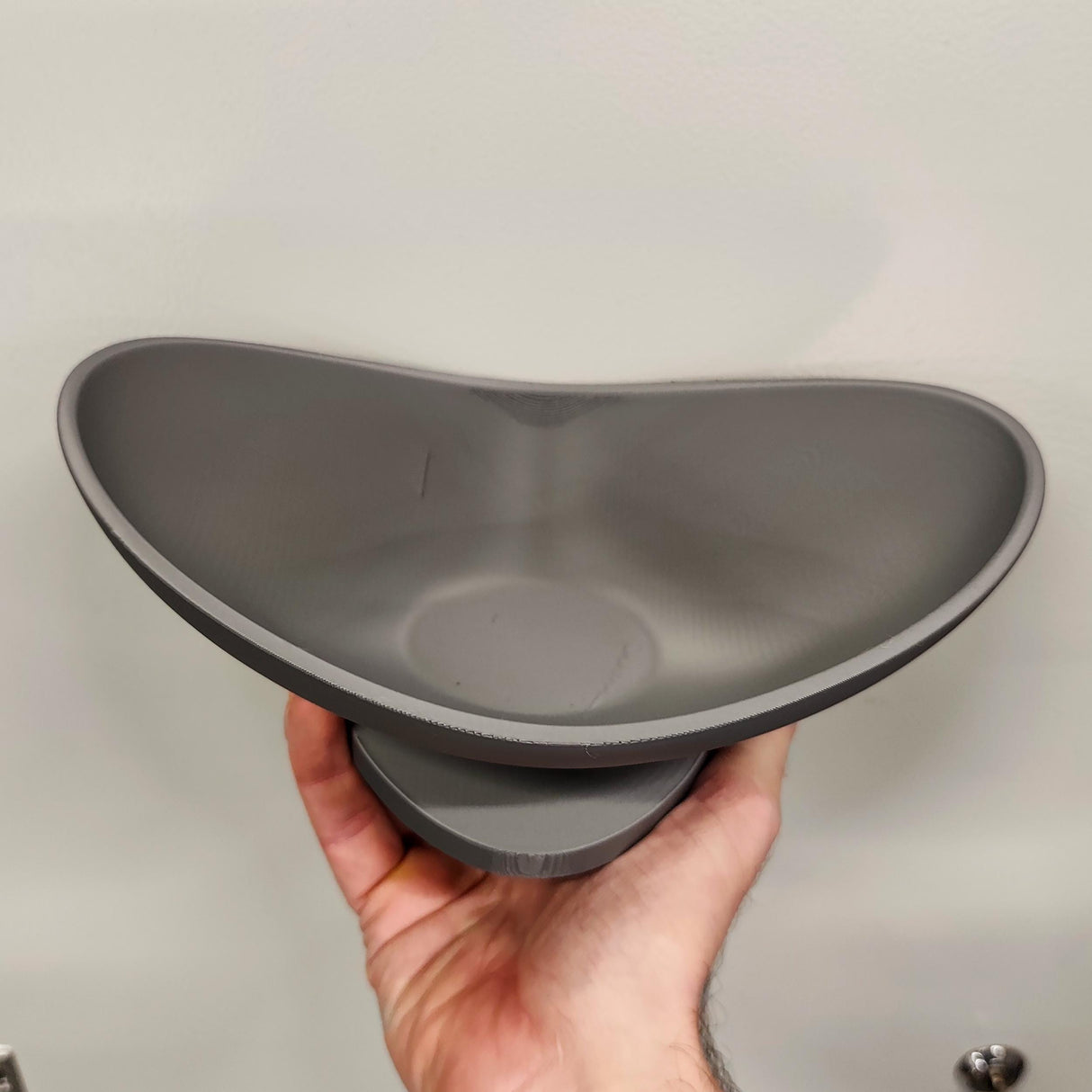 3D Printed Bowl Wall Shelf | Modern Sculptural Floating Shelf | Minimalist Wall Decor Accent for Contemporary Home Interiors and Offices