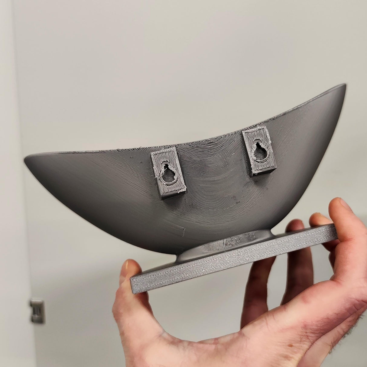 3D Printed Bowl Wall Shelf | Modern Sculptural Floating Shelf | Minimalist Wall Decor Accent for Contemporary Home Interiors and Offices