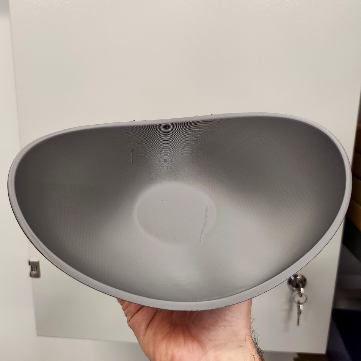 3D Printed Bowl Wall Shelf | Modern Sculptural Floating Shelf | Minimalist Wall Decor Accent for Contemporary Home Interiors and Offices