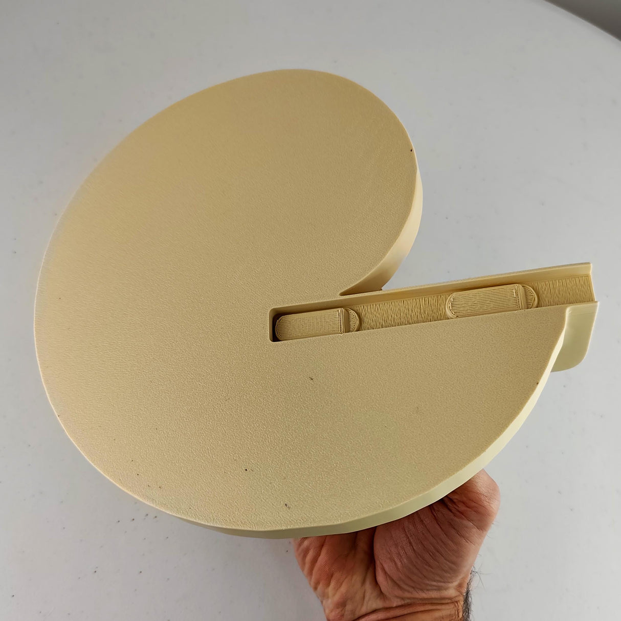 Nautilus Wall Shelf | Spiral Floating Shelfs | 3D Printed Geometric Wall Art