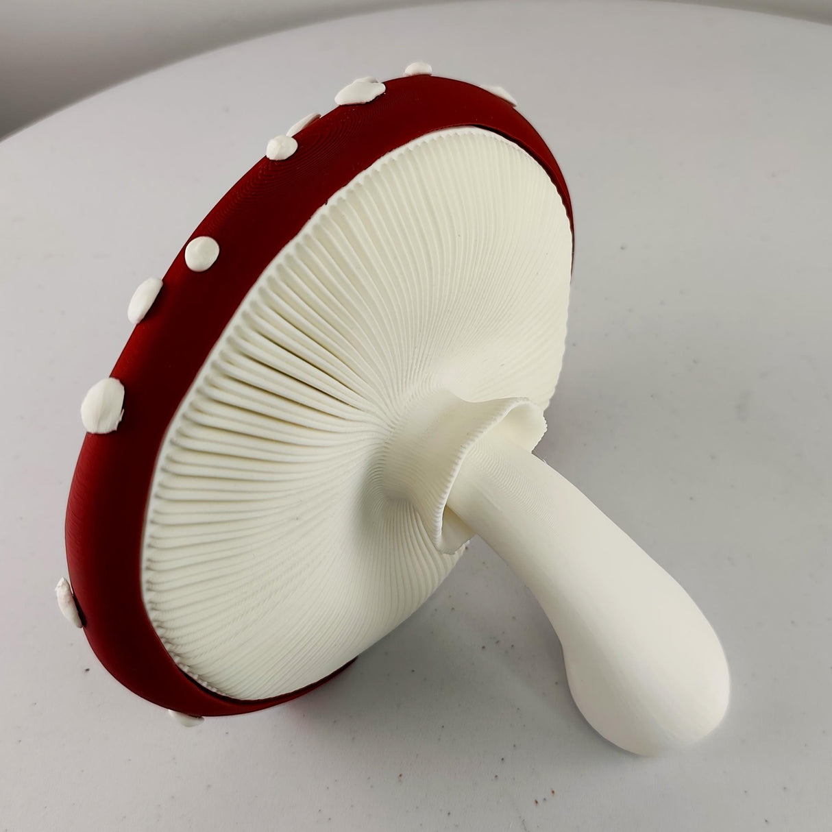3D Printed Mushroom Wall Shelf | Amanita Toadstool Floating Ledge | Whimsical 3D Printed Wall Decor for Cozy Fantasy Inspired Interiors