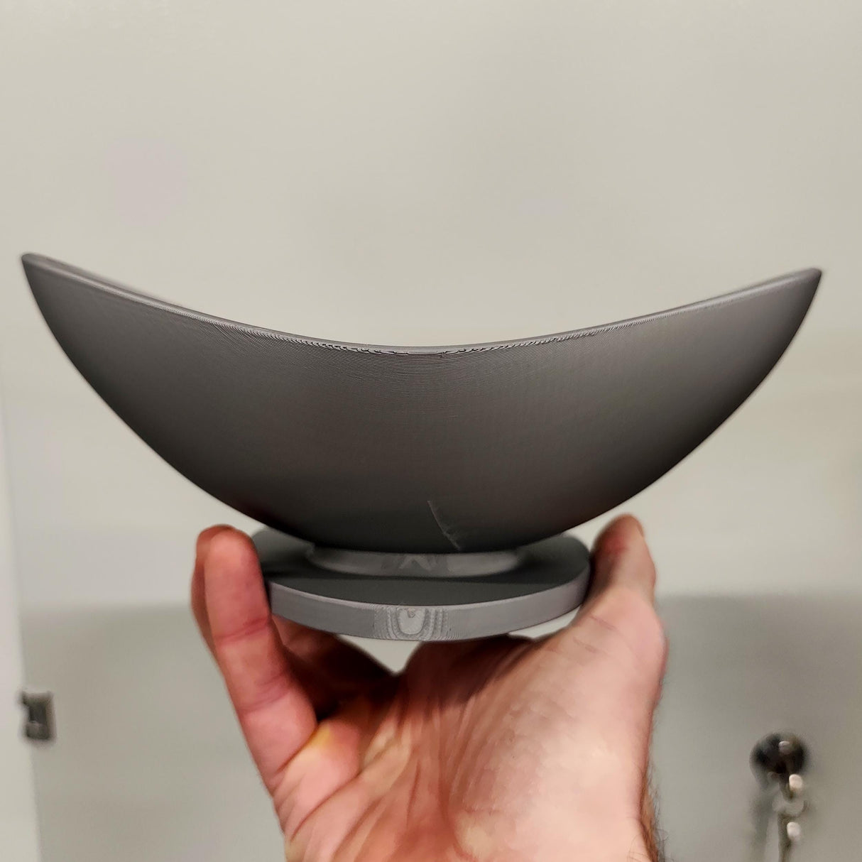 3D Printed Bowl Wall Shelf | Modern Sculptural Floating Shelf | Minimalist Wall Decor Accent for Contemporary Home Interiors and Offices