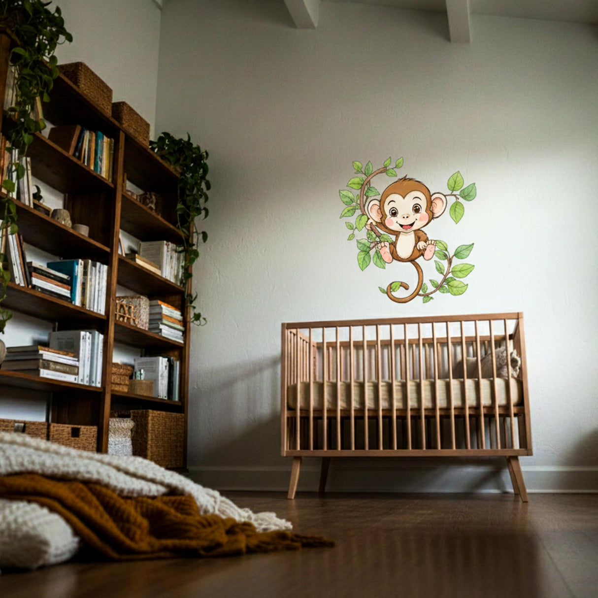 Monkey Wall Decal | Jungle Nursery Decor
