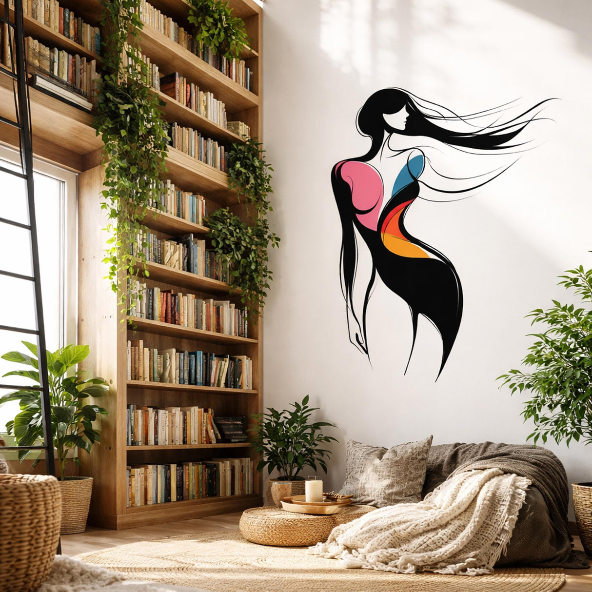 Abstract Woman Wall Art | Fashion Illustration Decal