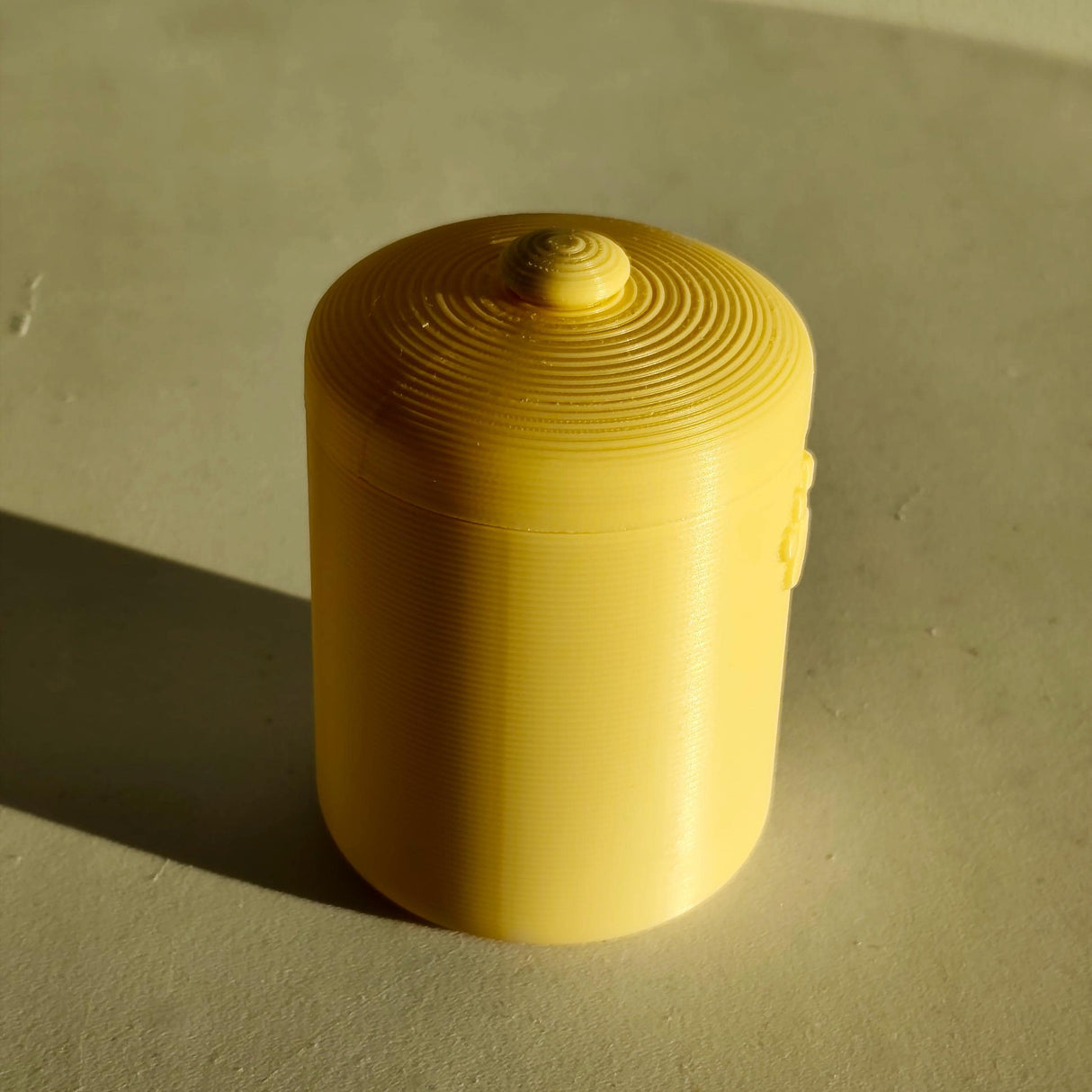 3D Printed Minimalist Pet Cremation Urn with Paw Print | Modern 3D Printed Memorial Urn for Pets | Simple Neutral Remembrance Decor