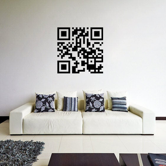 Custom Qr Code Sticker - Personalized Design Scan Wall Business Vinyl Waterproof Decal