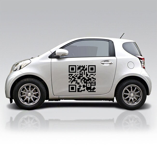 Custom Qr Code Sticker - Personalized Design Scan Wall Business Vinyl Waterproof Decal