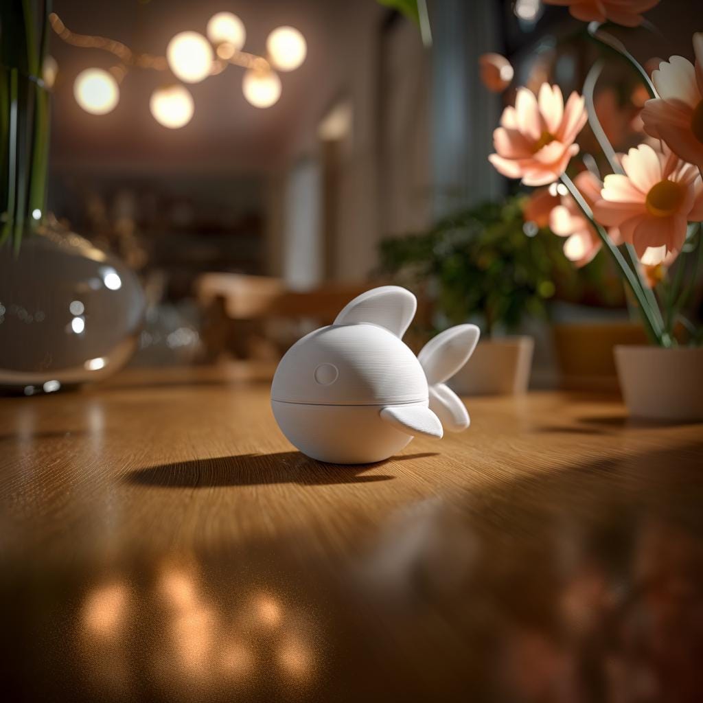 Fish Memorial Urn with Lid | 3D Printed Pet Ashes Keepsake Container for Peaceful Shelf Decor and Small Pet Remembrance Display Keepsake