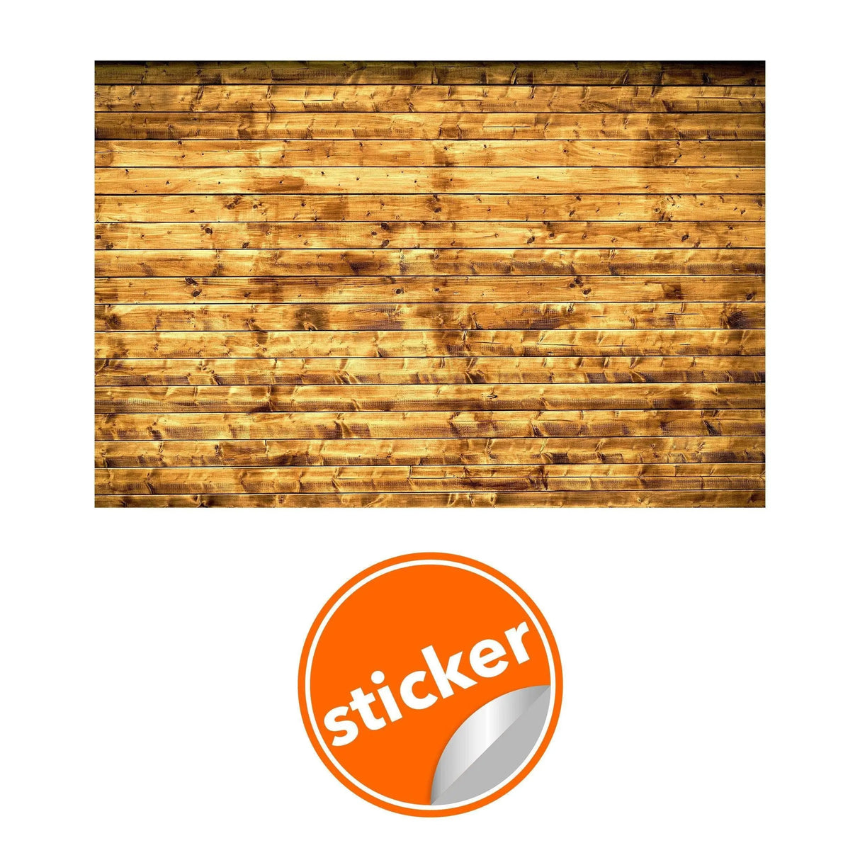 Rustic self-stick wood plank wallpaper design for easy home decoration.