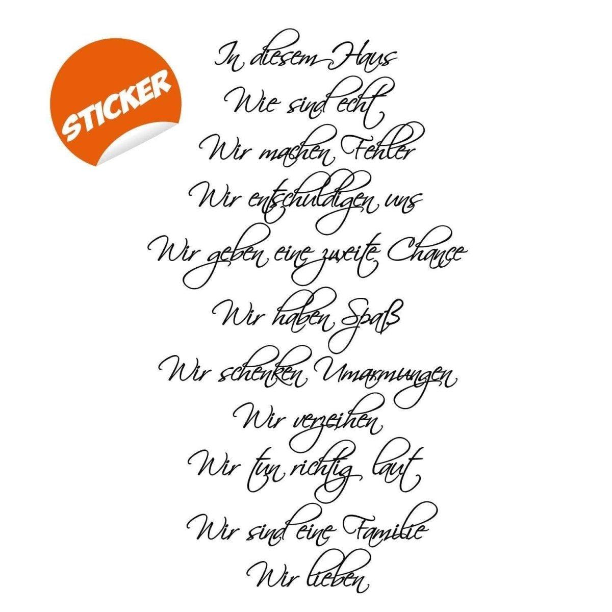 Timeless family quote vinyl decal with elegant text design for home decor.