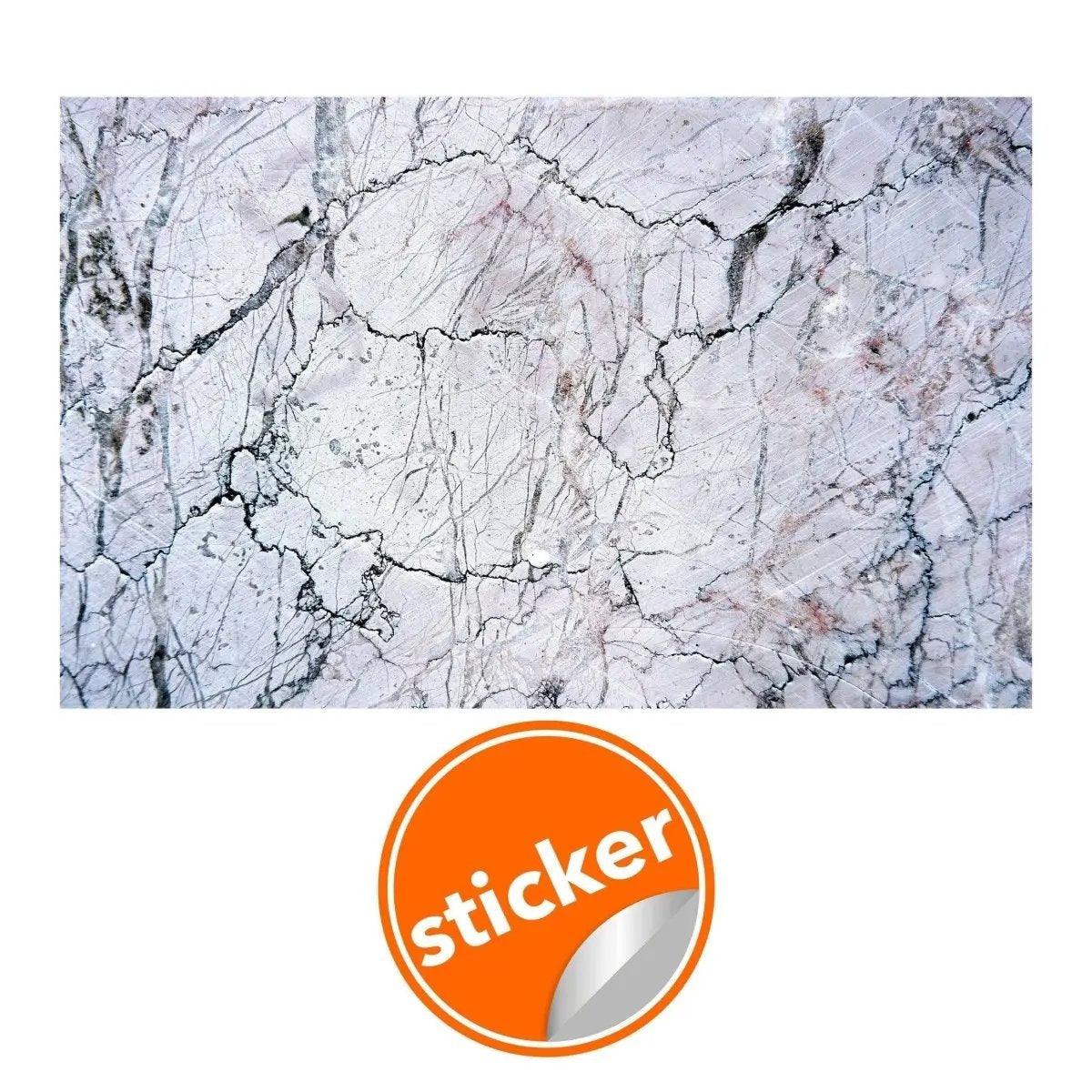 Elegant marble vinyl wallpaper sticker with a realistic design, perfect for easy home transformation.