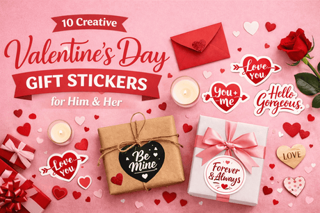 Valentine's Day gift sticker design ideas