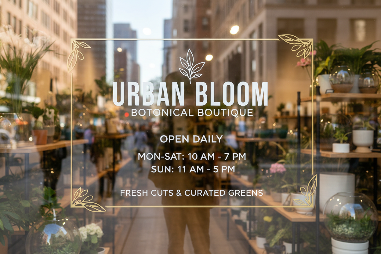 Glass Window Signage