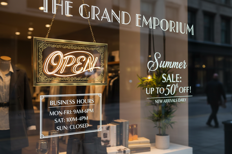 Window Signs for Businesses